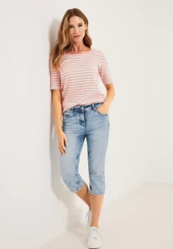 Slim Fit Jeans In 3/4