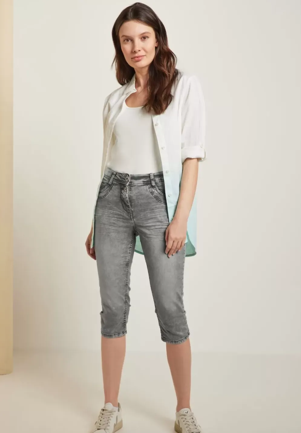 Slim Fit Jeans In Grau