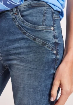 Slim Fit Jeans In 3/4-Lange