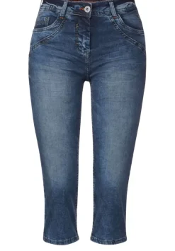 Slim Fit Jeans In 3/4-Lange