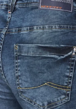 Slim Fit Jeans In 3/4-Lange
