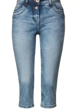 Slim Fit Jeans In 3/4-Lange
