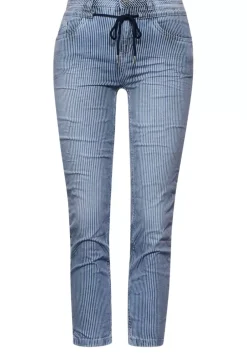 Slim Fit Jeans Mit Streifen