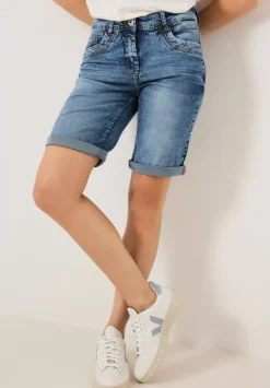 Slim Fit Jeansshorts