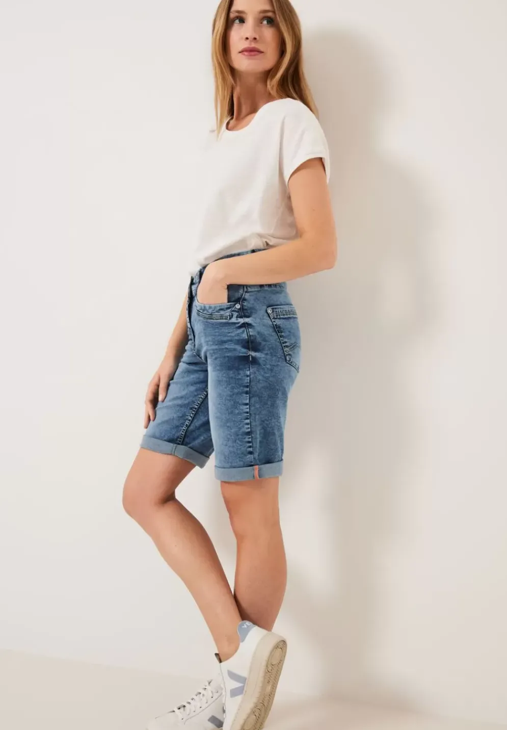 Slim Fit Jeansshorts