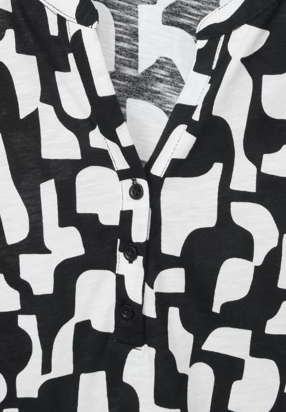 Slub Jersey Print Shirt