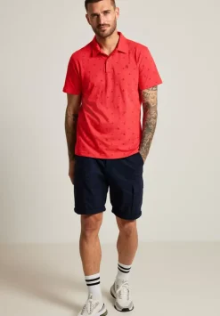 Slub Jerseypolo Mit Print