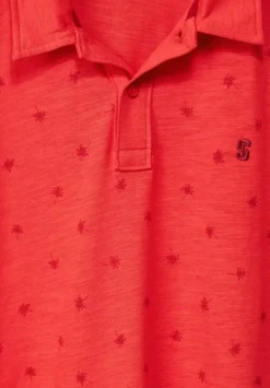 Slub Jerseypolo Mit Print