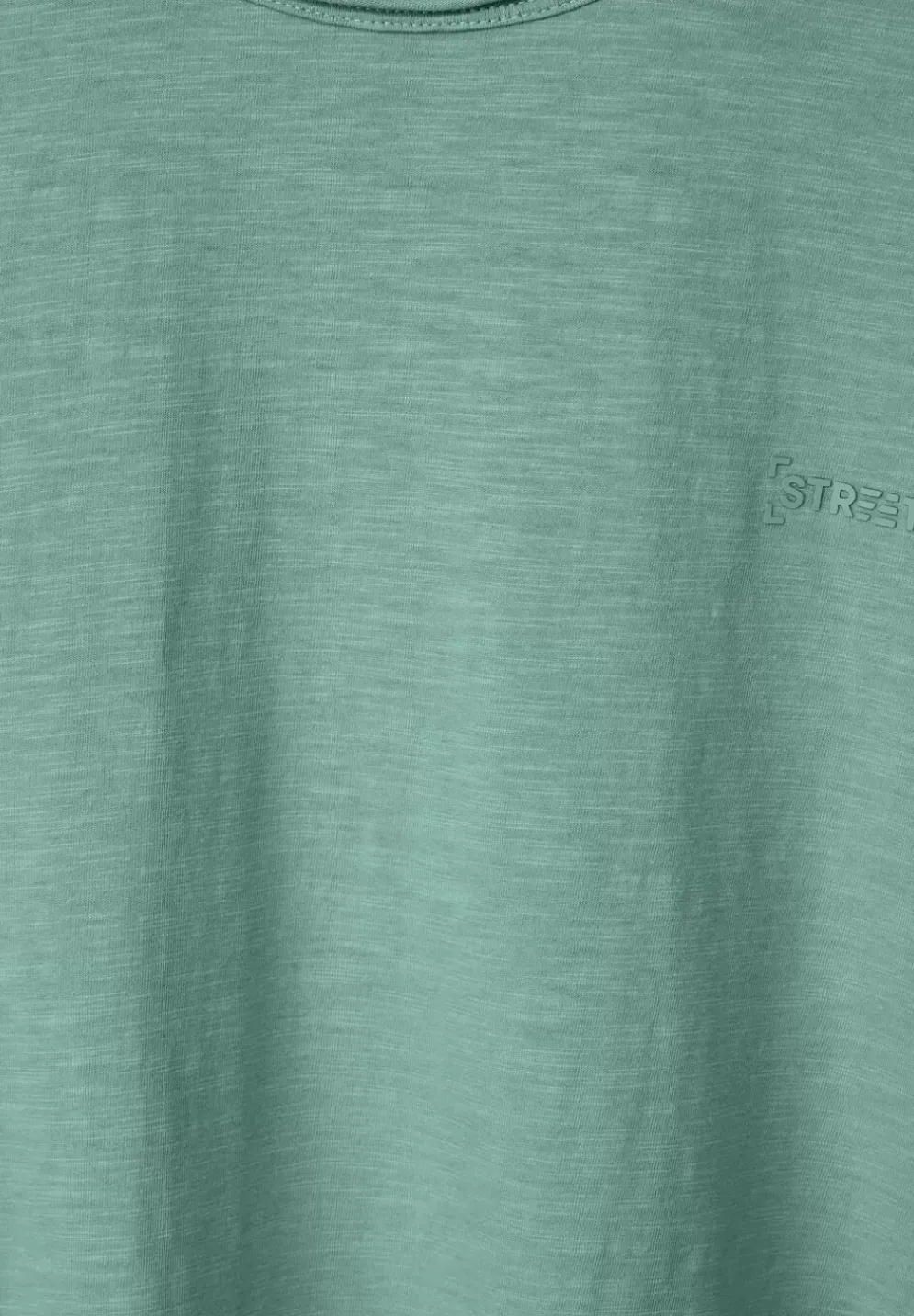 Slub T Mit Offenen Kanten