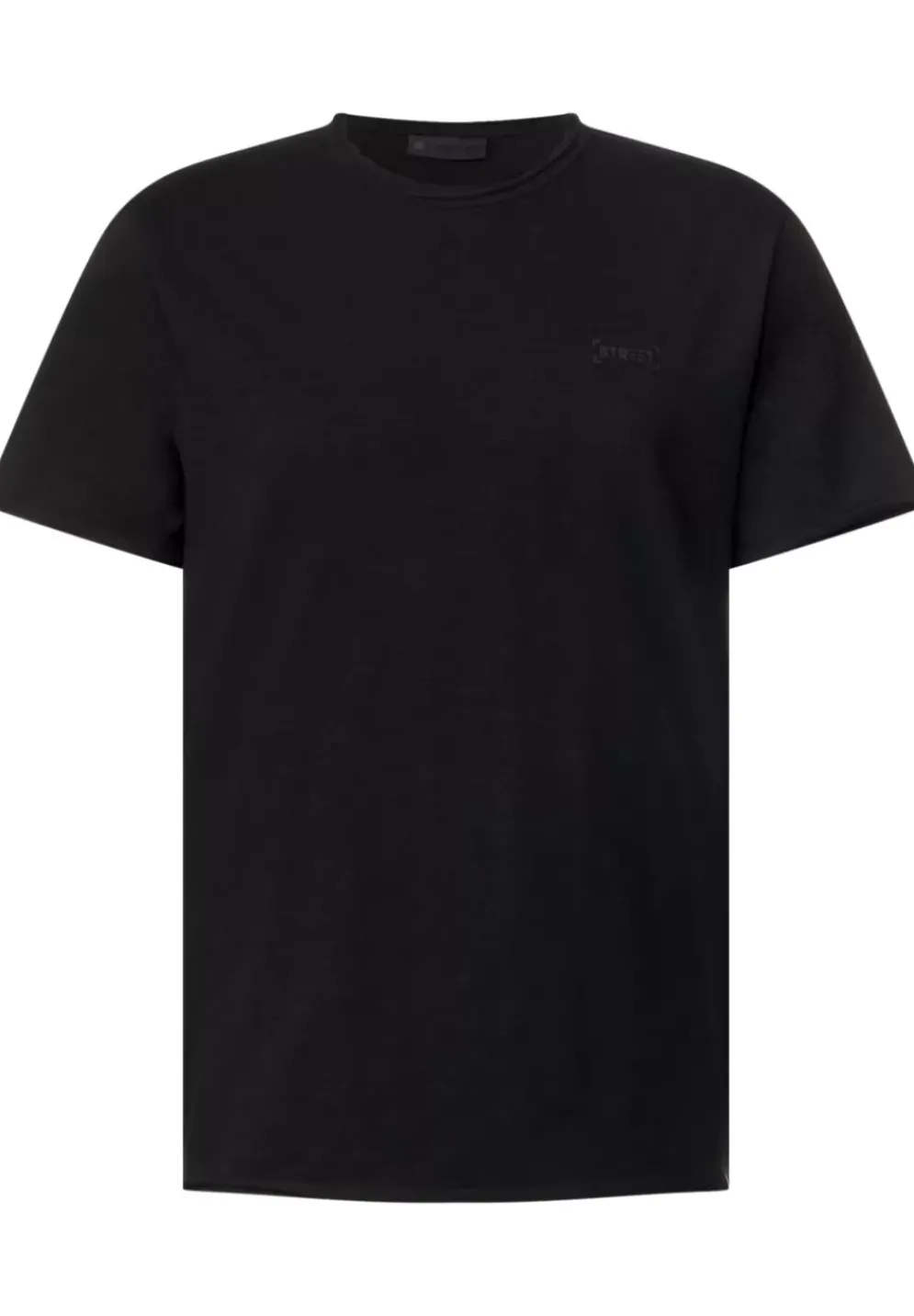Slub T Mit Offenen Kanten