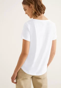 Slub T-Shirt In Unifarbe