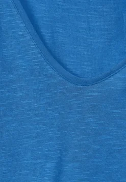 Slub T-Shirt In Unifarbe