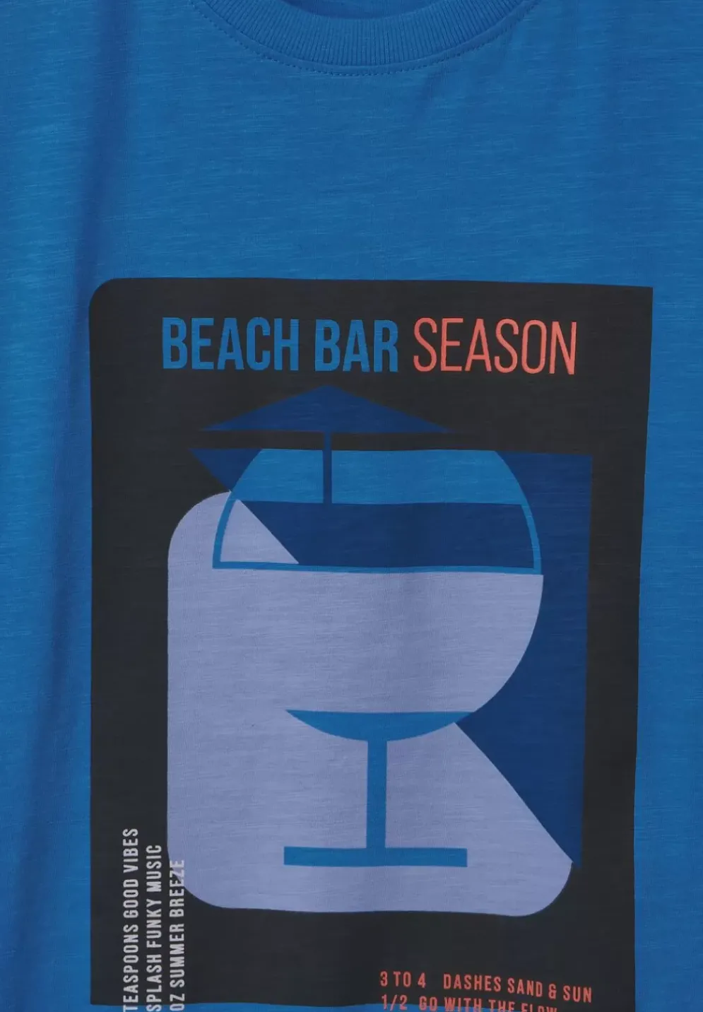 Slub T-Shirt Mit Frontprint