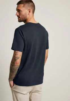 Slub T-Shirt Mit Frontprint