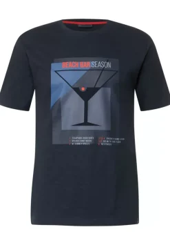 Slub T-Shirt Mit Frontprint