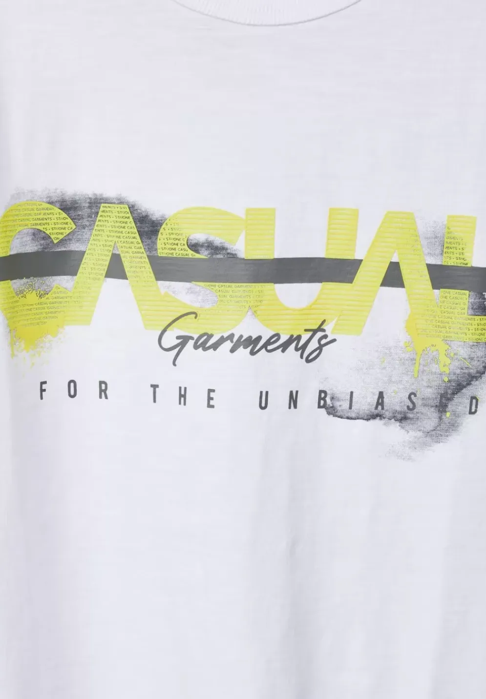 Slub T-Shirt Mit Print