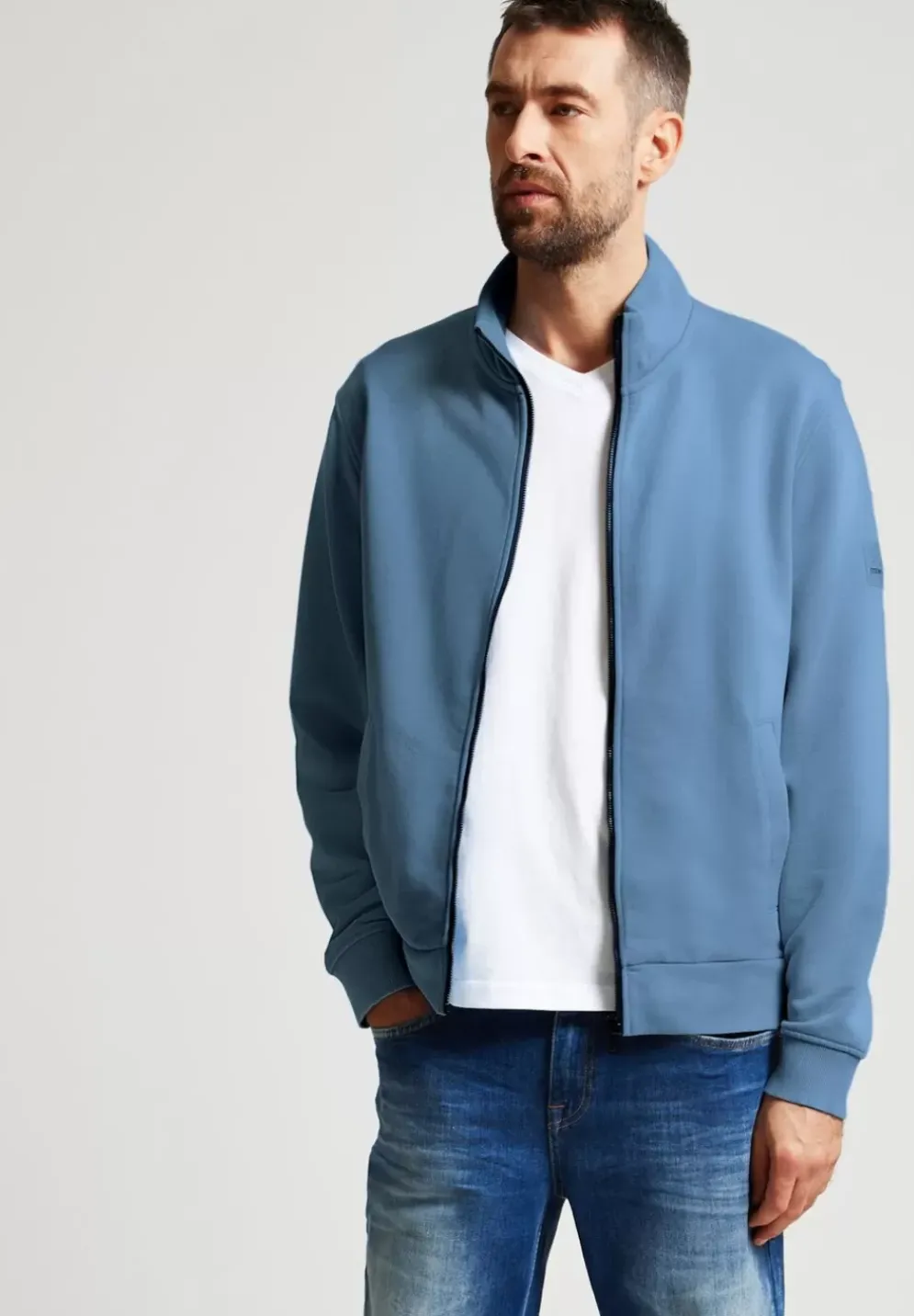 Softe Gewaschene Sweatjacke