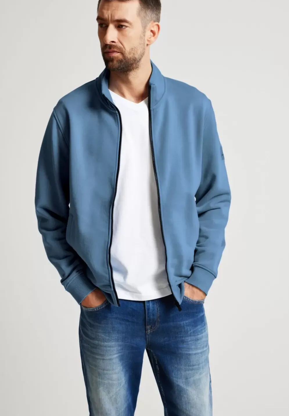 Softe Gewaschene Sweatjacke