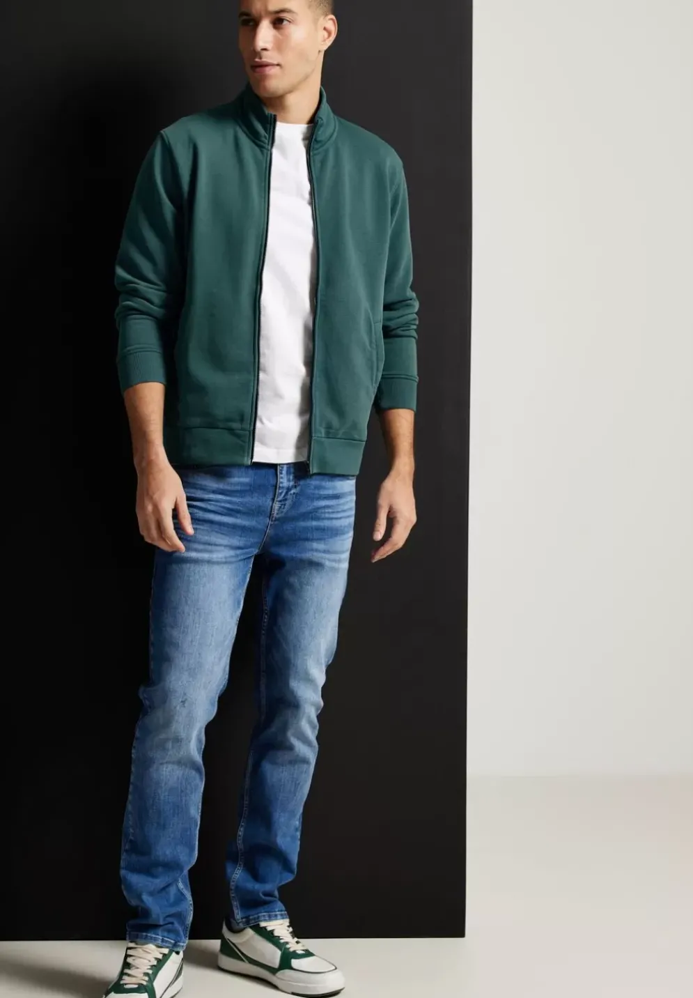 Softe Gewaschene Sweatjacke