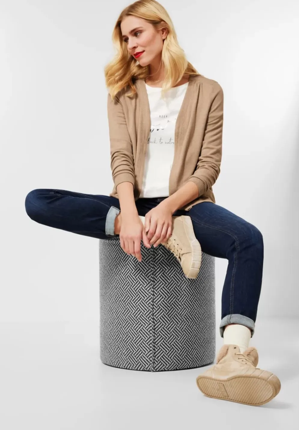 Softe Shirtjacke In Melange