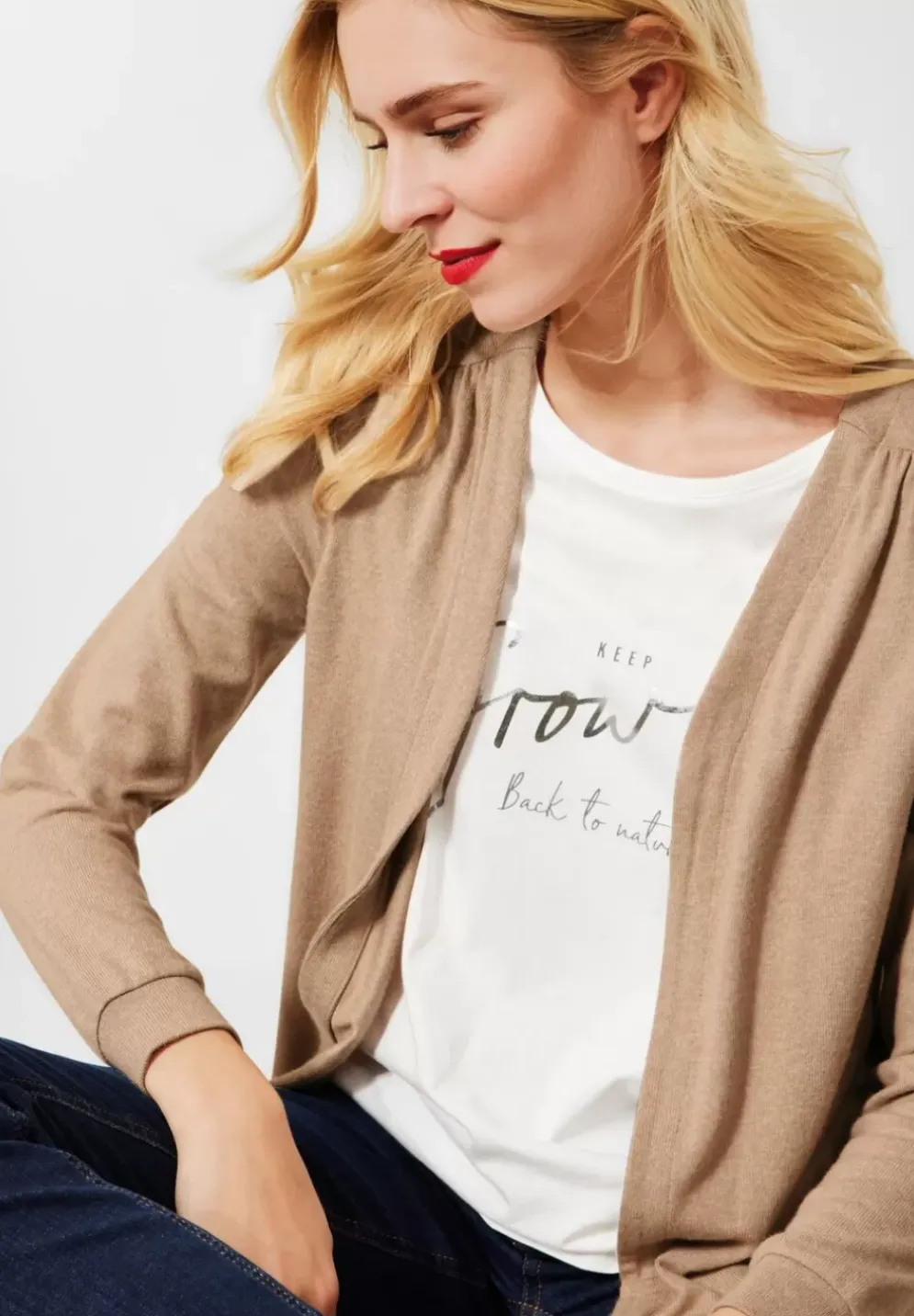 Softe Shirtjacke In Melange