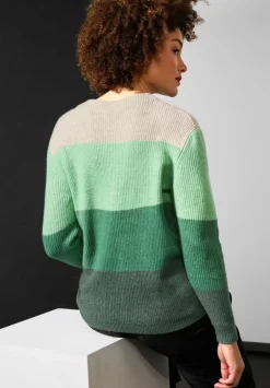 Softer Pullover Mit Streifen