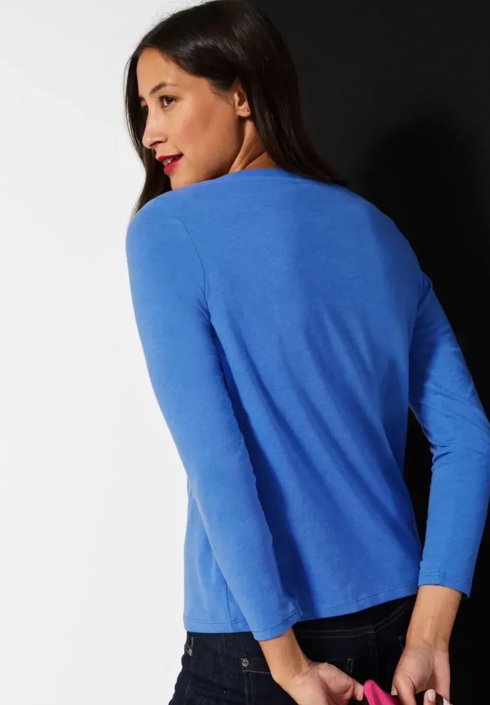 Softes Shirt In Unifarbe