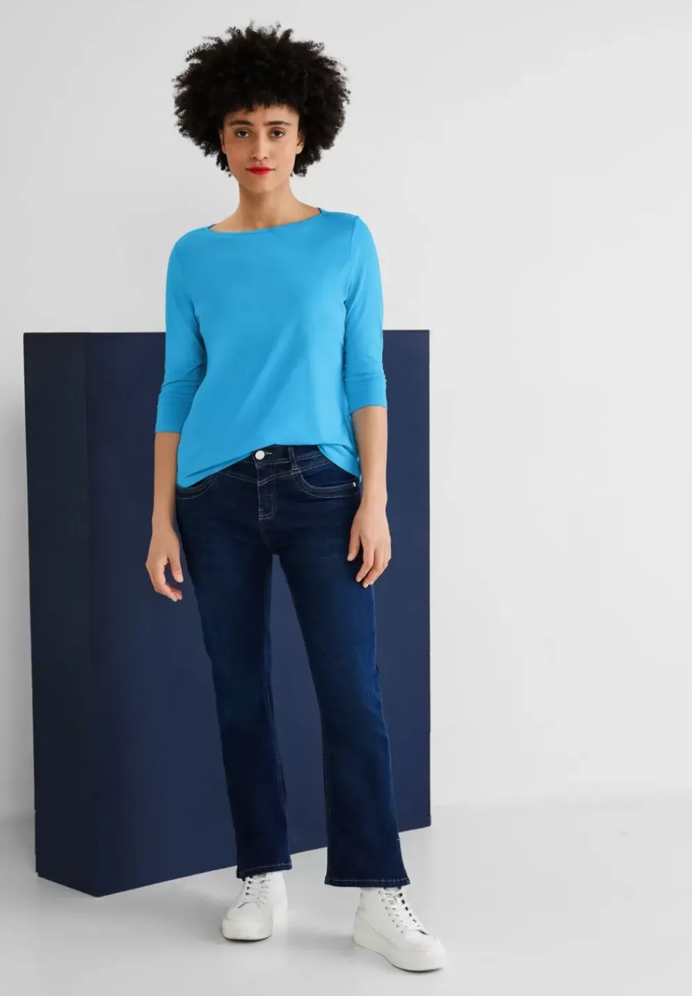 Softes Shirt In Unifarbe
