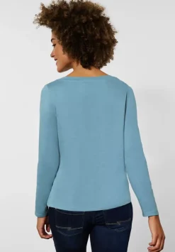 Softes Shirt In Unifarbe