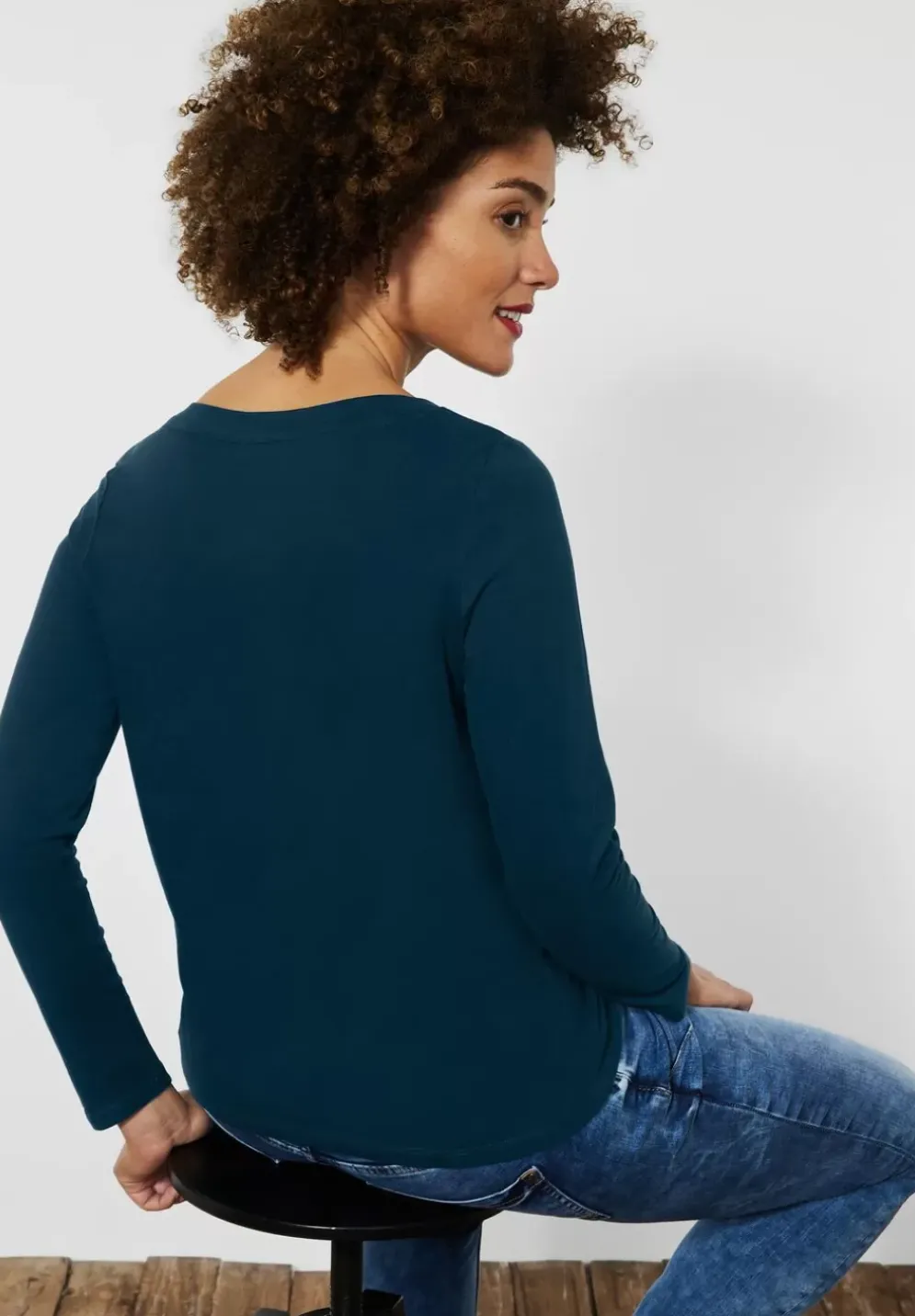 Softes Shirt In Unifarbe