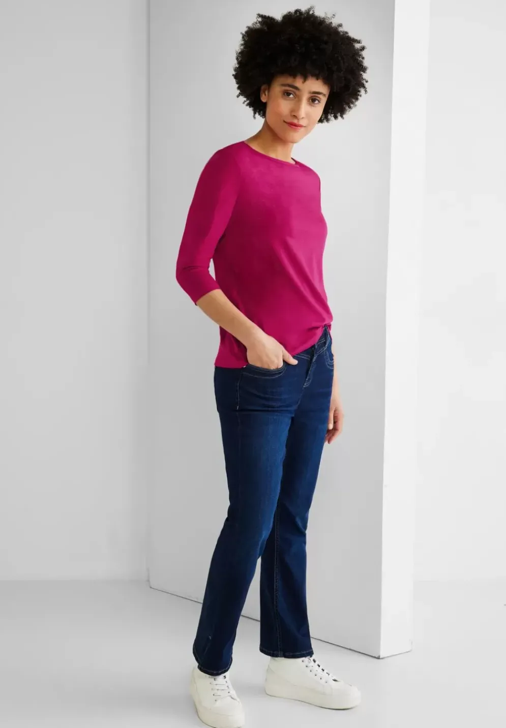 Softes Shirt In Unifarbe