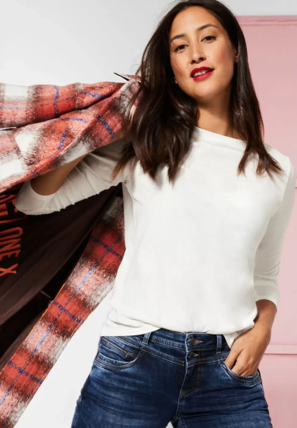 Softes Shirt In Unifarbe