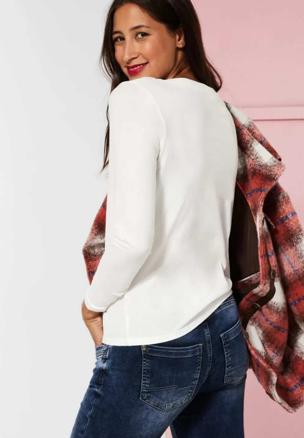 Softes Shirt In Unifarbe