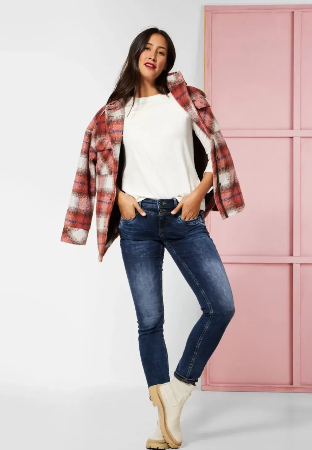 Softes Shirt In Unifarbe