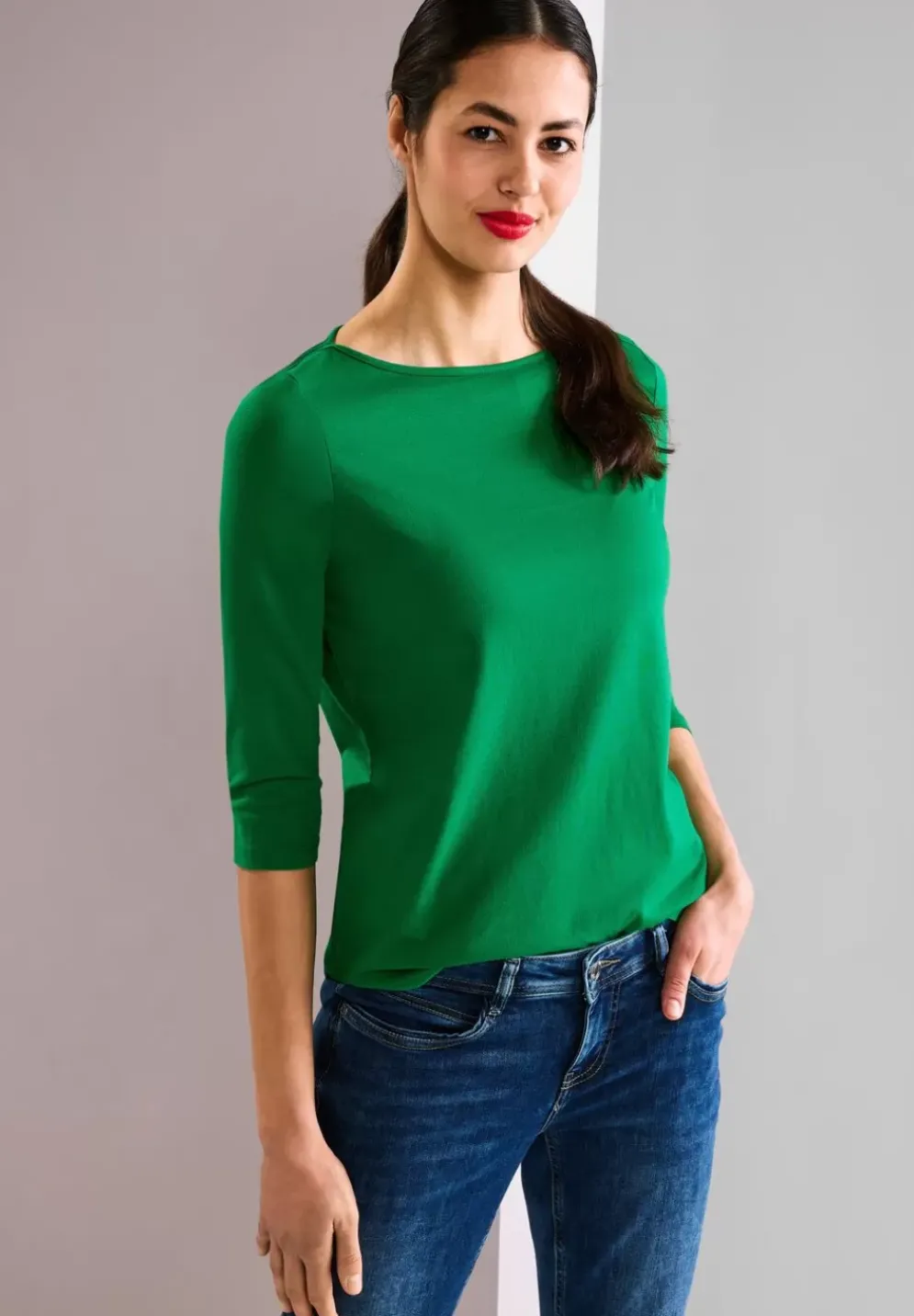 Softes Shirt In Unifarbe