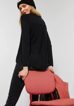 Softes Shirt Mit Ruckenfalte