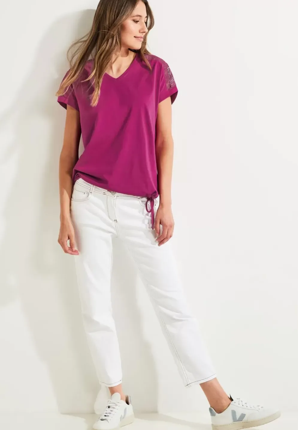 Spitzendetail Shirt