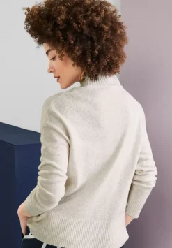 Stehkragenpullover In Boucle