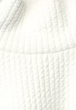 Stehkragenshirt Mit Struktur