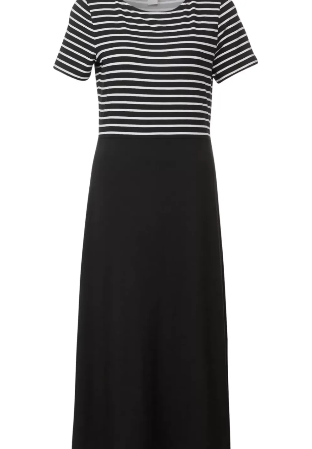 Streifenmix Midi Kleid