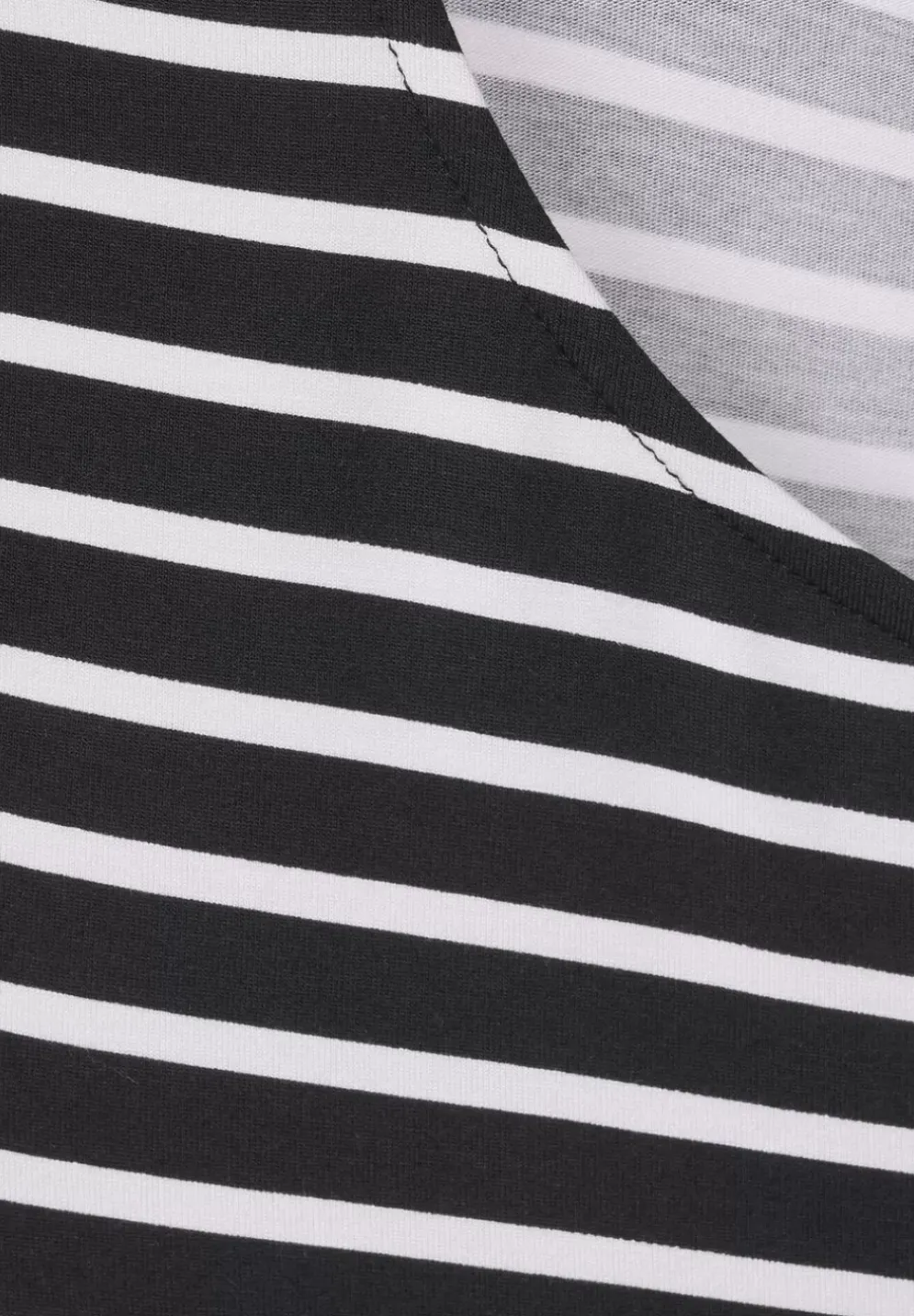 Streifenmix Midi Kleid