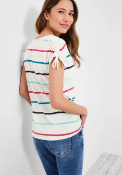 Streifenshirt Mit Rundhals