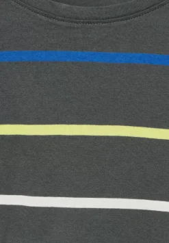 Streifenshirt Mit Rundhals