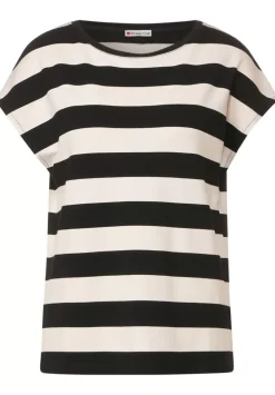 Streifenshirt Mit Rundhals