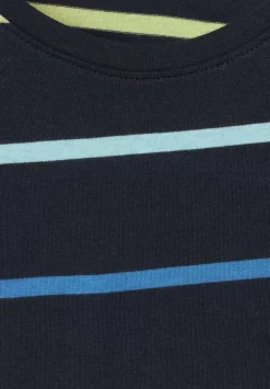Streifenshirt Mit Rundhals