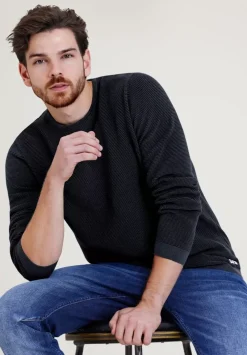 Streifenstruktur Pullover