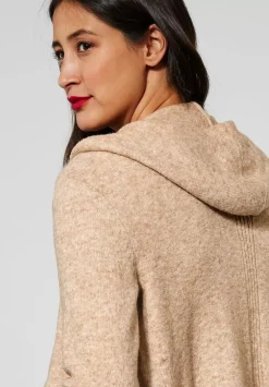 Strickcardigan Mit Kapuze