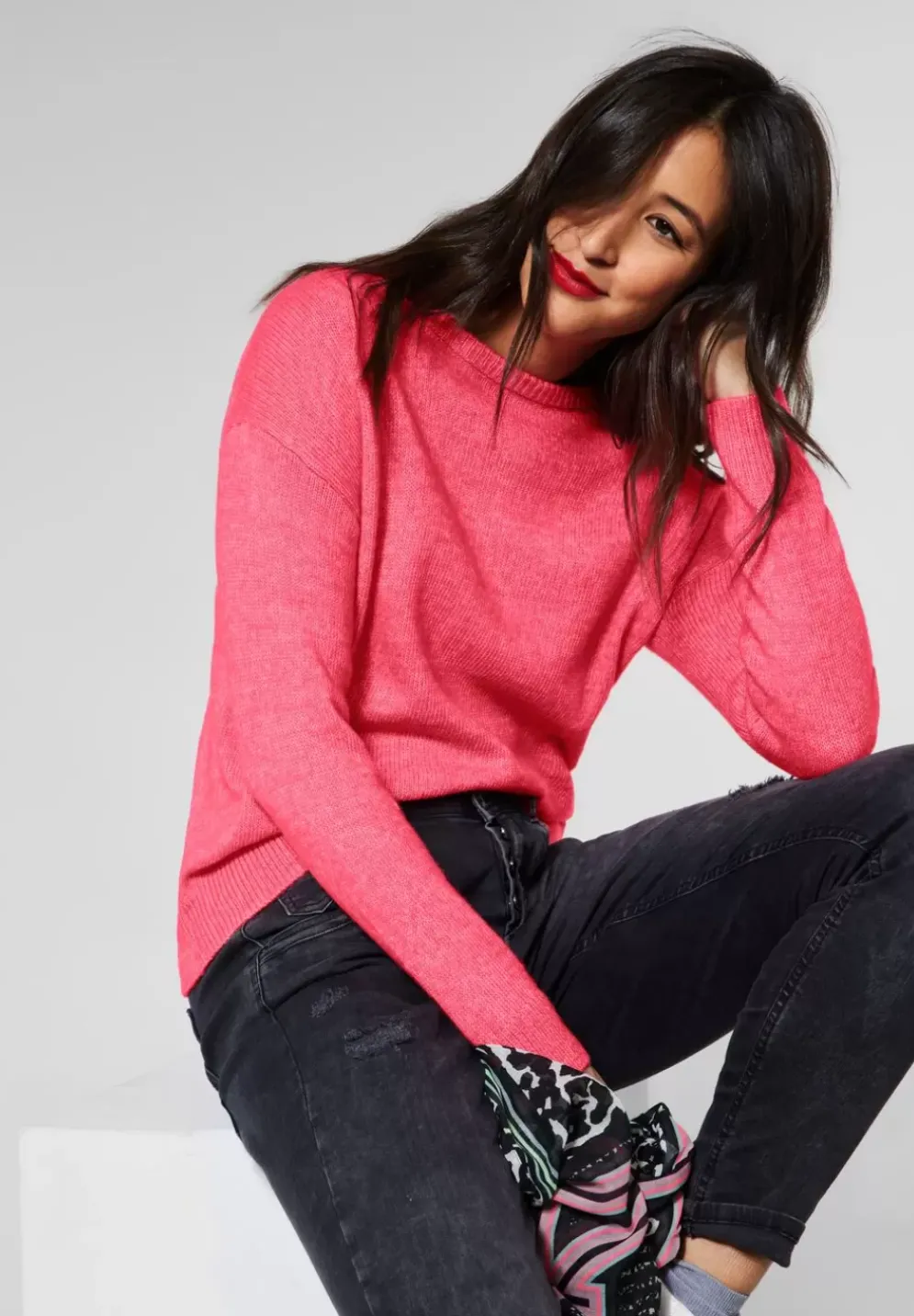 Strickpullover In Mouline