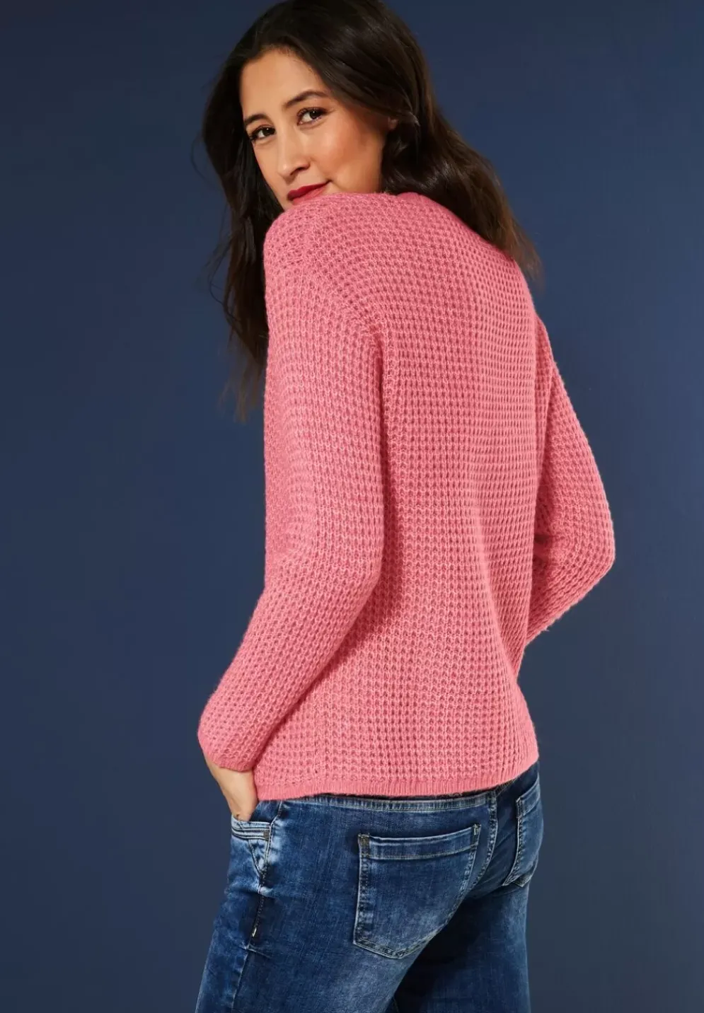 Strickpullover Mit Struktur