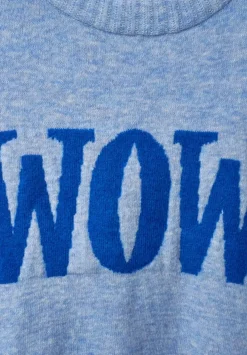Strickpullover Mit Wording